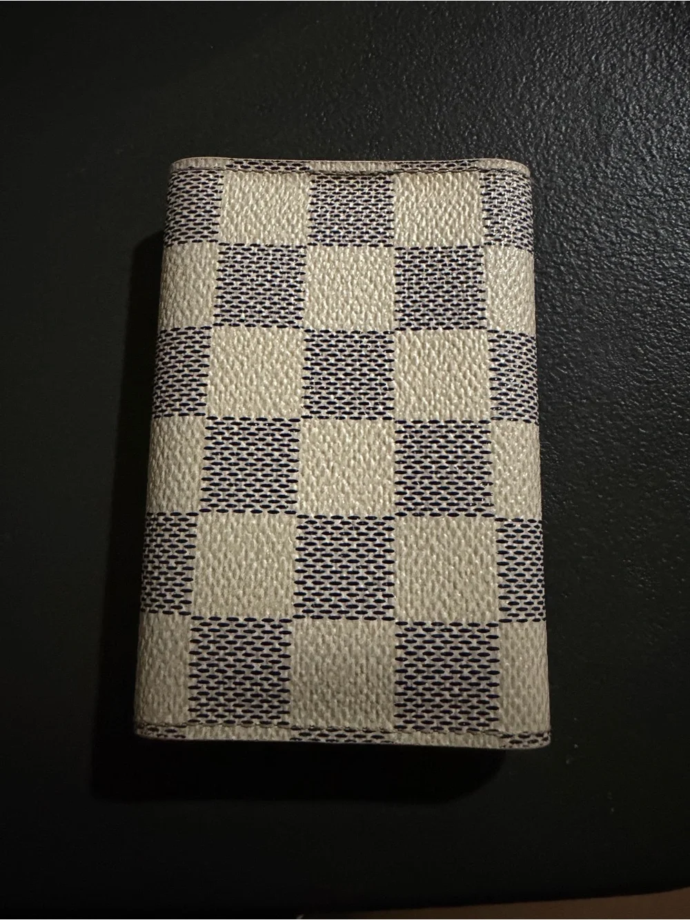 Louis Vuitton Damier Azur Small Wallet in Cream and Blue